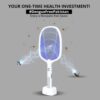 2 in 1 rechargeable electronic mosquito racket