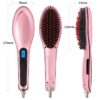 digital fast brush electric hair straightener