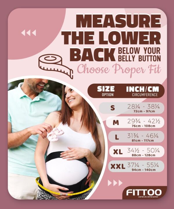 fittoo maternity belt back support belly band belt support brace abdominal binder waist support